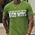 baratos Camiseta gráfica masculina-Camiseta Gráfica Masculina Manga Curta 'EU LI O CAPÍTULO FINAL DEUS VENCE' Camiseta de Fé Cristã