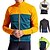 voordelige Heren shirts-21Grams Voor heren Wielrenshirt Lange mouw Fietsen Shirt Kleding Bovenlichaam met 3 achterzakken Bergracen Wegwielrennen Ademend Sneldrogend Vochtregelerend Reflecterende strips Zwart Groen Geel