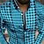 billiga grafiska skjortor för män-Herr Skjorta Grafisk skjorta Årgång Nedvikt Svartvit Gul Svart / Purpur Rubinrött Marinblå 3D-tryck Gata Dagligen Långärmad 3D Button-Down Kläder Mode Designer Ledigt Andningsfunktion