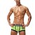 abordables Boxers homme-Homme 1 paquet Sous-Vêtements Culotte basique Sous-vêtements boxeurs Slips Coton Antibactérien Étanches Lettre Taille basse Noir Blanche