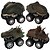 お買い得  アイデアおもちゃ-子供向けの恐竜のおもちゃ - プルバック式のおもちゃの車6台、子供用の恐竜のおもちゃの車のプレイセット、3～6個の恐竜のおもちゃ、幼児の男の子のおもちゃ。