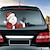ieftine Autocolante de Mașină-omul de zapada de Mos Craciun &amp; elan decorare festivă de Crăciun autocolante pentru mașină desene animate amuzante braț ondulat decalcomanii ștergătoare de parbriz din spate