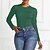 cheap Bodysuit-Women&#039;s Bodysuit Green Black Blue Plain Casual Long Sleeve Round Neck Basic S