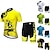 cheap Men&#039;s Clothing Sets-21Grams Men&#039;s Cycling Jersey Set Cycling Jersey with Shorts Short Sleeve Mountain Bike MTB Road Bike Cycling White Black Green Graphic Patterned Gear Bike Clothing Suit 3D Pad Breathable Quick Dry