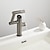 abordables Robinets de lavabo-Robinet de lavabo de salle de bain, robinet de lavabo multifonction à affichage numérique, robinet de bain rotatif à un trou en laiton (blanc/gris pistolet/noir)