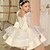 abordables Robes à Fleurs pour Filles-Enfants Fille Robe de demoiselle d&#039;honneur Robe de fête Paillette manche longue Utilisation Mariage Anniversaire Adorable Princesse Coton Au dessus du genou robe soirée Robe Trapèze Robe de