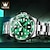 cheap Quartz Watches-OLEVS Mens Quartz Watches Top Brand Luxury Business Waterproof Luminous Large Dial Men Wristwatches Sports Stainless Steel Watch