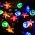 olcso LED szalagfények-napelem tengeri csillag kagyló lámpafüzér óceán téma 12m-100led 7m-50led 6,5m-30led kültéri vízálló füzér lámpák karácsonyi parti esküvő ünnep kert lakberendezés