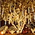 olcso LED szalagfények-meteorzápor esőlámpák kültéri jégcsap hóesés lámpa karácsonyi dekorációhoz led dekoráció esőzsinór lámpa 8 tubus 30cm 192 led