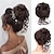 cheap Chignons-Messy Bun Hair Piece Messy Hair Bun Scrunchies for Women Tousled Updo Bun Synthetic Wavy Curly Chignon Ponytail Hairpiece for Daily Wear