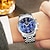 voordelige Mechanische Horloges-ontheedge heren horloges luxe mode zakelijke quartz horloge roestvrij staal waterdichte klok chronograaf
