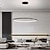 cheap Circle Design-60 80 cm LED Pendant Light Circle Design Unique Design Metal Painted Finishes Contemporary Modern 110-120V 220-240V ONLY DIMMABLE WITH REMOTE CONTROL