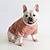 baratos Roupa para Cães-suéter de desenho animado de veludo fino japonês de algodão bonito roupas de cachorro gordo gaffey kokie ying bug