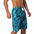 ieftine pantaloni scurți de înot pentru bărbați-Bărbați Pantaloni Scurti Pantaloni Scurți de Înot Boxeri înot Pantaloni scurți de vară Bermude Cordon cu căptușeală din plasă Talie elastică Imprimare 3D Ocean Respirabil Uscare rapidă Lungimea
