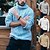 billiga tröja för män-Herr Tröja Pullover tröja Polotröja Sticka Stickat Ensfärgat Polokrage Stylish Ledigt Dagligen Kläder Vinter Gul Grå S M L