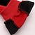 tanie Zestawy-3-częściowe zestawy dziecięce dziewczęce puchowe bawełniane kamizelki zestaw color block spodnie zestaw zimowy z długim rękawem moda na co dzień 7-13 lat zima czarny różowy czerwony