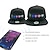 cheap Novelties-Unisex Bluetooth LED Mobile Phone APP Controlled Baseball Hat Scroll Message Display Board Hip Hop Street Snapback Cap