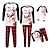 cheap Pajamas-Pajamas Family Plaid Letter Elk Home White Long Sleeve Basic Matching Outfits