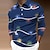 preiswerte Poloshirts für Herren-Herren Poloshirt Golfhemd Grafik-Drucke Umlegekragen Schwarz Blau Purpur Regenbogen Grau 3D-Druck Strasse Casual Langarm Bedruckt Button-Down Bekleidung Modisch Designer Brautkleider schlicht