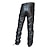 cheap Casual Pants-Men&#039;s Trousers Faux Leather Pants Pocket Straight Bandage Leg Solid Color Waterproof Full Length Daily Holiday Going out Faux Leather Stylish Classic Black
