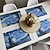 ieftine Placemats &amp; Coasters &amp; Trivets-Covoraș de loc pentru pictură van Gogh Covoraș de loc țesut din vinil, lavabil, rezistent la căldură, Covorașe rezistente la pete Covorașe din PVC pentru masă, birou, bucătărie, hotel, decor acasă