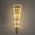 cheap Indoor Wall Lights-LED Wall lights Crystal Diamond Design, Wall sconce Brass Finish Bedside Lamp Torch Shape Wall Mount Lamp for Bedroom Modern Crystal Wall Light