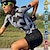 お買い得  ウィメンズジャージ-21Grams 女性用 サイクリングジャージー 半袖 バイク トップス 3つのリアポケット付き マウンテンサイクリング ロードバイク 高通気性 吸汗性 速乾性 反射性ストリップ ブラック イエロー レッド 縞柄 スポーツ 衣類