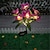 olcso Pathway Lights &amp; Lanterns-napelemes virágút lámpák kültéri led orchidea rózsa pázsit lámpák kültéri ip65 vízálló kerti villa folyosó karácsonyi dekoráció fénycső ünnepi parti hangulat lámpa 1 szett