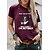 cheap Tees &amp; T Shirts-Women&#039;s T shirt Tee Green Black Blue Print Graphic Dog Daily Holiday Short Sleeve Round Neck Basic 100% Cotton Regular Painting S