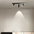 voordelige Dimbare plafondlampen-led-plafondspots verstelbare dimbare vaste railverlichtingsset, 3-weg zwarte plafondmontagespotverlichtingsarmaturen, gerichte spotlight-accentlampen voor keukengalerijgang (3-kleurenmodus)