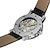 お買い得  機械式腕時計-WINNER リストウォッチ 機械式時計 のために 男性 ハンズ 自動巻き ホール ヴィンテージ スタイリッシュ 透かし加工 ラインストーン 合金 レザー