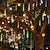 levne LED pásky-Meteorová sprcha Dešťová světla Vodotěsné 30cm 8 trubek Prázdninové kapky LED Markýzové světelné řetězy pro vnitřní venkovní zahrady Christimas Party Strom Svatba