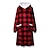 cheap Print Night Dresses-Oversized Wearable Blanket Christmas Flannel Thick Soft Warm Long Hoodie Blanket Big Hooded Sweatshirt Hoodie Blanket for Adults Women Girls Teenagers Teens Men Black