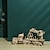 abordables Puzles-Rompecabezas de madera 3d modelo diy camión grúa rompecabezas juguete para regalo para adultos y adolescentes festival/regalo de cumpleaños