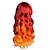 Недорогие Парик из искусственных волос без шапочки-основы-парики для рождественской вечеринки 30-дюймовый градиент оранжево-желтые парики красочные длинные вьющиеся волнистые парики волосы термостойкие спиральные парики для костюмов аниме мода хэллоуин