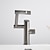 preiswerte Waschbeckenarmaturen-Waschbecken Wasserhahn, Multifunktions-Waschtischarmatur mit Digitalanzeige, Messing-Einhand-Einloch-drehbarer Badewannenhahn (Weiß / Gun Grey / Black)