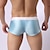 abordables Bóxer de hombre-Hombre 3 paquetes Boxers Cortos Ropa Interior Nailon Licra Color puro Baja cintura Blanco Rosa