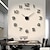 cheap Wall Clocks-3D Creative Luminous Wall Clock Living Room Diy Wall Sticker Clock Mute Acrylic Clock