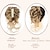 billiga Chinjonger-stökigt hår bulle-frisyr för kvinnor clip in claw hårstycken syntetisk chignon superlångt rufsigt uppsatt hår bullförlängningar våg lockiga hårstycken för dagligt bruk(12/24)