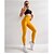 cheap Yoga Pants &amp; Bloomers-Women&#039;s Yoga Pants Tummy Control Butt Lift Jacquard Yoga Fitness Gym Workout High Waist Tights Bottoms Yellow Winter Spandex Sports Activewear Skinny High Elasticity