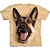 Χαμηλού Κόστους καινοτομία αστεία hoodies &amp; t-shirts-Ζώο Σκύλος Κοντομάνικο Κινούμενα σχέδια Μάνγκα Ζώο Γραφικό Για Για Ζευγάρια Ανδρικά Γυναικεία Ενηλίκων Μασκάρεμα 3D εκτύπωση Καθημερινά