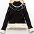 cheap Sweaters &amp; Cardigans-Kids Girls&#039; Sweater Solid Color School Long Sleeve Active 2-13 Years Fall Black White Pink