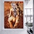 economico Nude Art-Fatto a mano Hang-Dipinto ad olio Dipinta a mano Verticale Ritratti Moderno Senza telaio interno  (senza cornice)