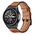 voordelige Samsung horlogebanden-Horlogeband voor Samsung Galaxy Watch 5 Pro 45mm Watch 5 40/44mm Watch 4 Classic 42/46mm Watch 4 40/44mm Echt leer Vervanging Band Verstelbaar Ademend Schokbestendig Polsbandje