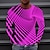 お買い得  幾何学-男性用 Tシャツ 3D印刷 グラフィック クルーネック A B C D E 3Dプリント アウトドア ストリート 長袖 プリント 衣類 スポーツ デザイナー ベーシック カジュアル