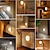 billiga Dekor och nattlampa-led nattljus rörelsesensor usb laddning 6led induktionsljus för sovrum dekorativt ljus kök trådlöst skåp ljus trappa garderob rum gångbelysning vägglampa