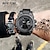 cheap Digital Watches-SANDA  Men&#039;s Sports Watches Outdoor Waterproof Military Dual Display Analog Digital Watch Tactical Army Wristwatch Date Multi Function LED Alarm Stopwatch