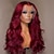 billiga Perukfronter av äkta hår, med nät-brasiliansk remy människohår genomskinlig spets främre peruk vågig röd färgad spets främre människohår peruk för kvinnor