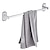 cheap Towel Bars-Towel Rack Stainless Steel Self-adhesive Bathroom Suction Cup Bathroom Hanger Toilet Hanger Plastic Wall Suction Single Bar Towel Bar Hole Free
