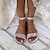 ieftine Pantofi de Mireasă-pantofi de nuntă de damă sandale plate pentru domnișoară de onoare de mireasă elegantă minimalism culoare uni strălucitoare strasuri toc plat cu vârf deschis din imitație de piele pantofi cu curele la gleznă cadouri de Valentine petrecere de nuntă